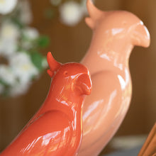 Görseli Galeri görüntüleyiciye yükleyin, Somon Rengi Porselen Papağan 3