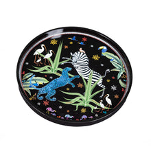 Görseli Galeri görüntüleyiciye yükleyin, Yuvarlak Zebra Desen Ortigia Tepsi