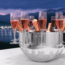 Görseli Galeri görüntüleyiciye yükleyin, 12'Li Bardak Askılı Büyük Şampanya Kovası