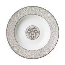 Görseli Galeri görüntüleyiciye yükleyin, Hermès Mosaique Au 24 Platin Çorba Tabağı