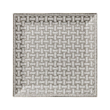 Görseli Galeri görüntüleyiciye yükleyin, Hermès Mosaique Au 24 Platin Kare Tabak