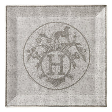 Görseli Galeri görüntüleyiciye yükleyin, Hermès Mosaique Au 24 Platin Kare Tabak