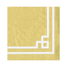 Görseli Galeri görüntüleyiciye yükleyin, Caspari Altın Rive Kare Peçete