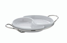 Görseli Galeri görüntüleyiciye yükleyin, Binario Yuvarlak Porselen 2'li Sunumluk