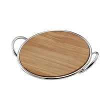 Görseli Galeri görüntüleyiciye yükleyin, Zanetto Binario Yuvarlak Ahşap Peynir Tabağı