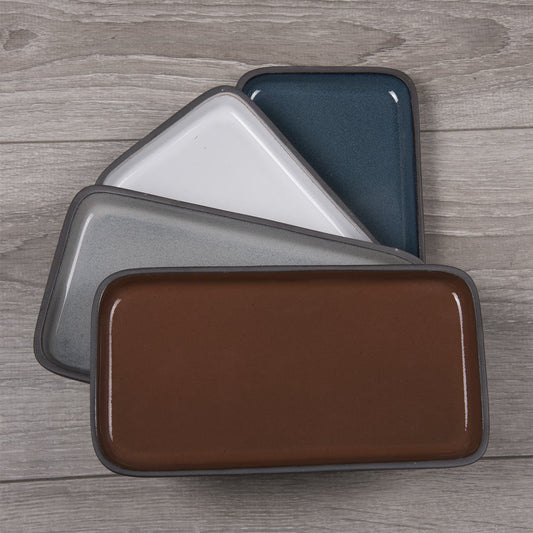 Terra Dikdörtgen Porselen Sushi Tabağı 22x12 cm