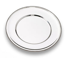 Görseli Galeri görüntüleyiciye yükleyin, Perles Yuvarlak Gümüş Ekmek Tabağı