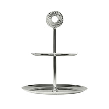 Görseli Galeri görüntüleyiciye yükleyin, Cometa Gümüş İki Katlı Servis Tabağı