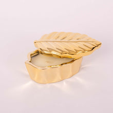 Görseli Galeri görüntüleyiciye yükleyin, Sagebrook Home Altın Yaprak Mum