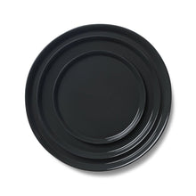 Görseli Galeri görüntüleyiciye yükleyin, Yuvarlak Siyah Parlak Orta Boy Tabak