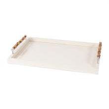 Görseli Galeri görüntüleyiciye yükleyin, Fildişi Lake Bambu Saplı Tepsi 60x40 cm