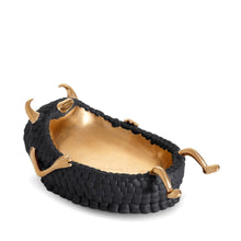 Görseli Galeri görüntüleyiciye yükleyin, L'objet Haas Lazy Susan Catchall Siyah Altın