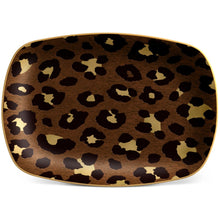 Görseli Galeri görüntüleyiciye yükleyin, L'objet Leopar Dikdörtgen Servis
