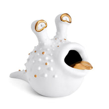 Görseli Galeri görüntüleyiciye yükleyin, Beyaz ve Altın Balık Küllük