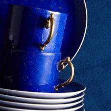 Görseli Galeri görüntüleyiciye yükleyin, L&#39;objet Lapis Mavi Kutu Espresso Fincan Takımı 6lı Set
