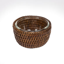 Görseli Galeri görüntüleyiciye yükleyin, Rattan İçi Camlı Küçük Kase