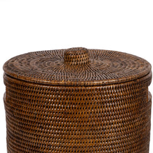 Görseli Galeri görüntüleyiciye yükleyin, Rattan Kapaklı Çamaşır Sepeti