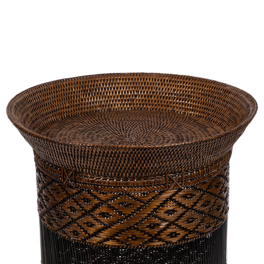Rattan Silindir Sehpa