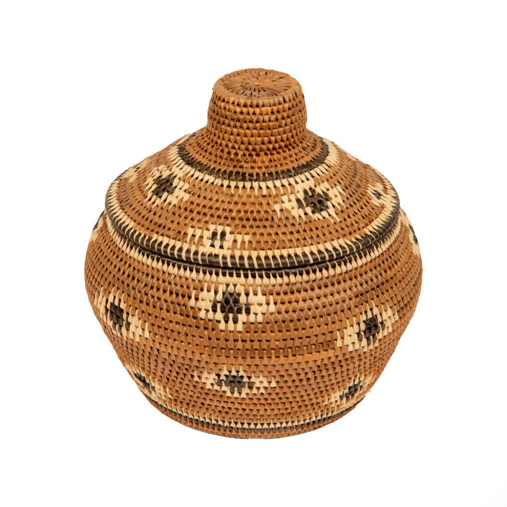 Luxuria-Alohalife-Rattan Afrika Motifli Sepet