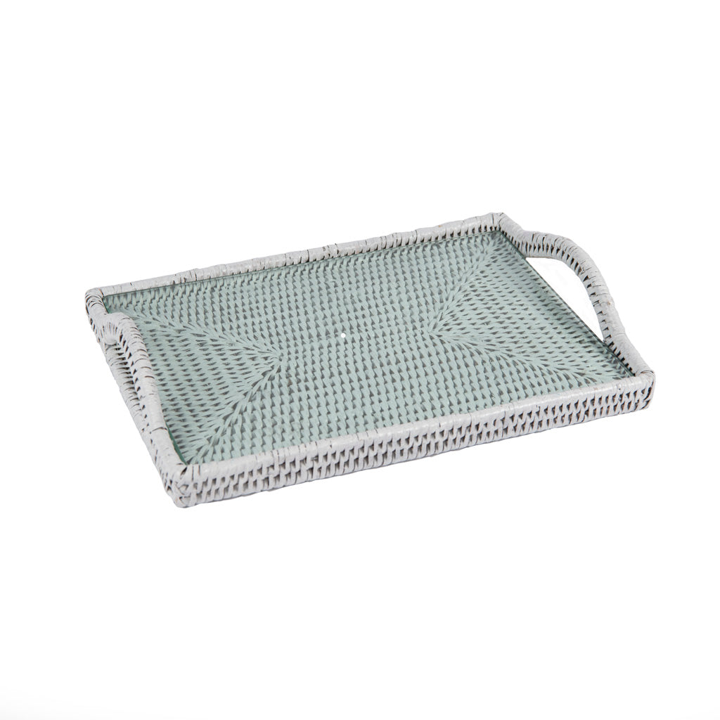 Rattan Beyaz Peynir Servisi 32x22 cm