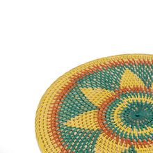 Görseli Galeri görüntüleyiciye yükleyin, Rattan Sarı Turuncu Turkuaz Renkli Amerikan Servis