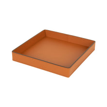 Görseli Galeri görüntüleyiciye yükleyin, Taba Kare Deri Tepsi