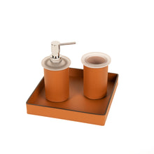 Görseli Galeri görüntüleyiciye yükleyin, Taba Kare Deri Tepsi