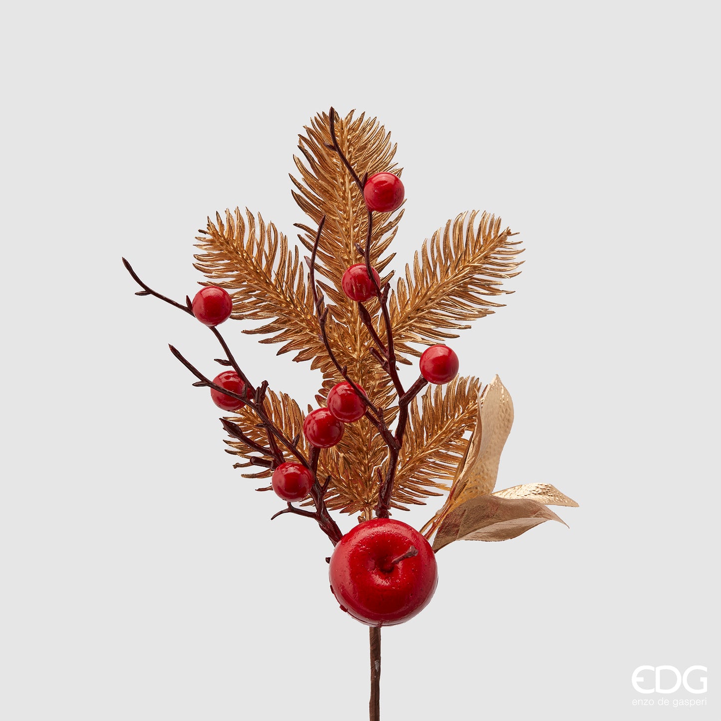 Kırmızılı Altın Çam Dalı