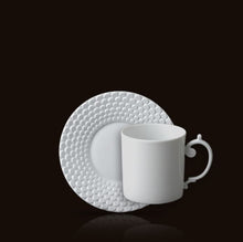 Görseli Galeri görüntüleyiciye yükleyin, Aegean Beyaz Porselen Kahve Fincanı ve Tabağı