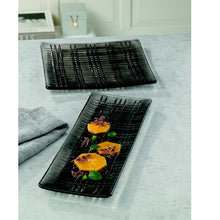 Görseli Galeri görüntüleyiciye yükleyin, Square Smoke 2'li Kare Kristal Tabak