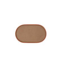 Görseli Galeri görüntüleyiciye yükleyin, Bej Oval Deri Servis