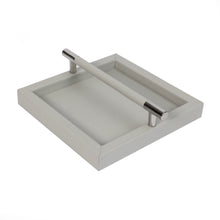 Görseli Galeri görüntüleyiciye yükleyin, Açık Gri Kare Kulplu Peçetelik