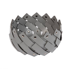 Görseli Galeri görüntüleyiciye yükleyin, Almeria Koyu Gri Yuvarlak Sepet 25x13 cm