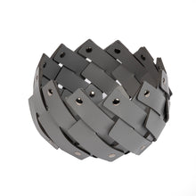 Görseli Galeri görüntüleyiciye yükleyin, Almeria Koyu Gri Yuvarlak Sepet 20x13 cm