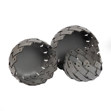 Görseli Galeri görüntüleyiciye yükleyin, Almeria Koyu Gri Yuvarlak Sepet 20x13 cm