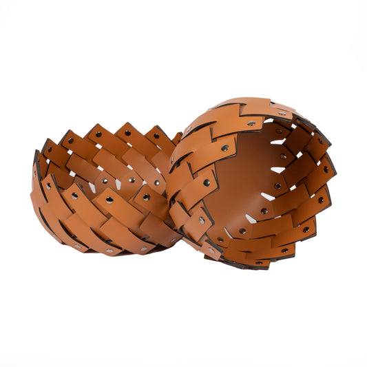 Almeria Taba Yuvarlak Sepet 25x13 cm
