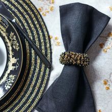 Görseli Galeri görüntüleyiciye yükleyin, Sparkle Siyah Peçete Halkası