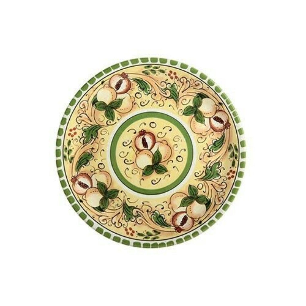 Şeftali Desenli Yuvarlak Seramik Servis 31 cm