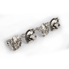 Görseli Galeri görüntüleyiciye yükleyin, Luxuria Zürafa Aslan 4'lü Peçete Halkası