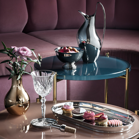 Georg Jensen Manhattan Aynalı Cilalı Paslanmaz Tepsi