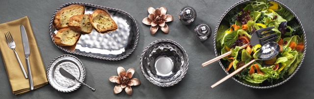 Örgü Bordürlü Ayaklı Oval Dekoratif Kase