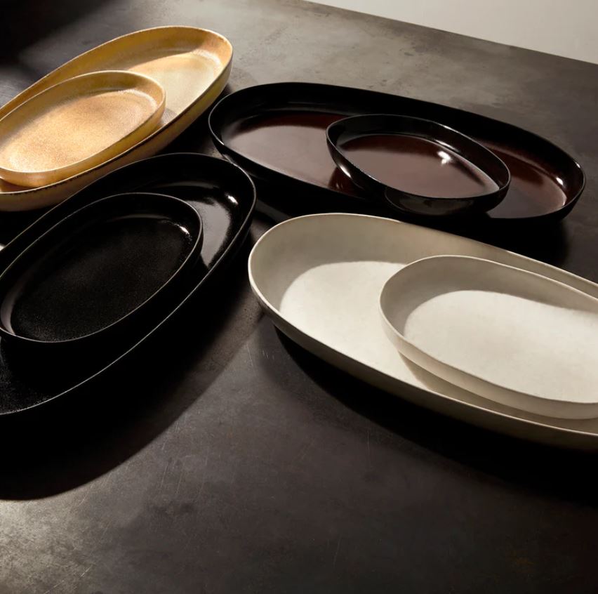 Terra Kahverengi Oval Servis
