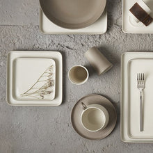 Görseli Galeri görüntüleyiciye yükleyin, Parlak Taş ve Fildişi Kare Küçük Tabak