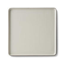 Görseli Galeri görüntüleyiciye yükleyin, Esma Dereboy Kare Orta Boy Tabak Parlak Taş Ve Fildişi