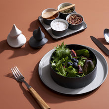 Görseli Galeri görüntüleyiciye yükleyin, Tube Küçük Kase Siyah Fildişi Parlak