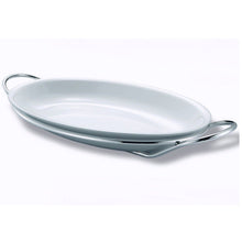 Görseli Galeri görüntüleyiciye yükleyin, Zanetto Binario Oval Porselen Servis Tabağı