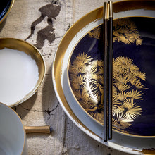 Görseli Galeri görüntüleyiciye yükleyin, L&#39;objet Zen Bonsai Mavi Gold Sos Tabağı
