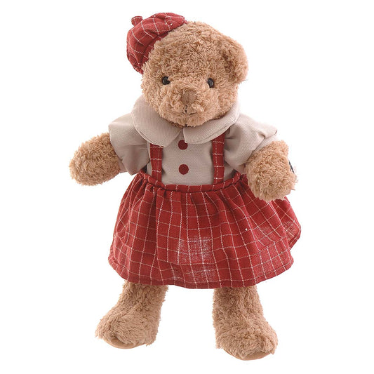 Kırmızı Elbiseli Ayıcık Peluş
