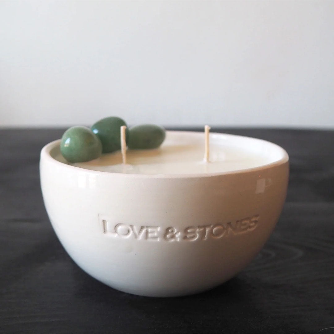 Love Stones Aventurin Kristali Yaratım Kokulu Mum