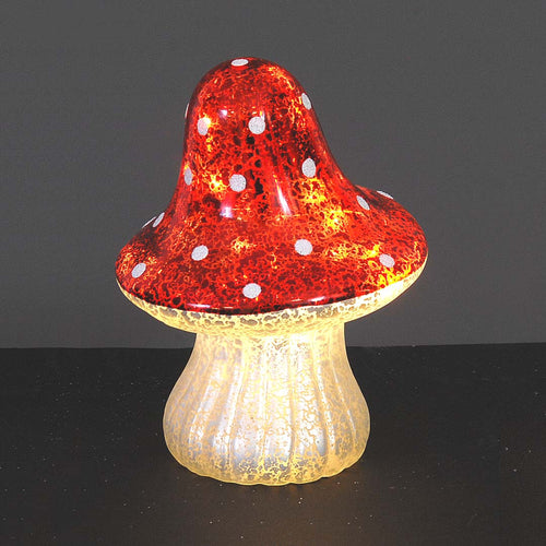 Işıklı Mantar Yılbaşı Süsü 15 Cm